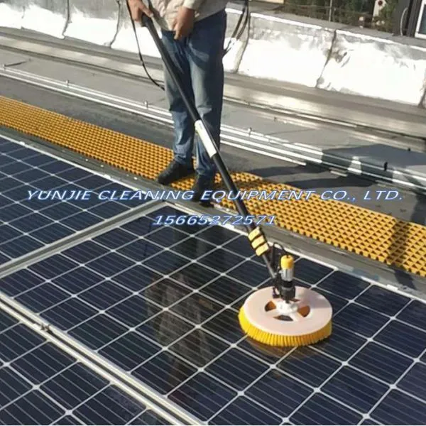 Long Distance Electric Water Fed PV Solar Panel Cleaning Brush