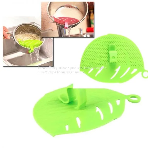 1Pc Leaf Shaped Rice Wash Gadget Noodles Spaghetti Beans Colanders Kitchen Fruit & Vegetable Cleaning Tool photo-4