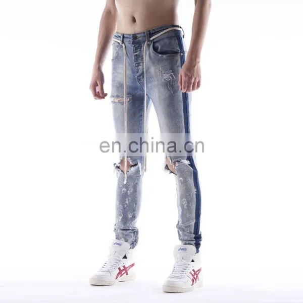 DiZNEW MANUFACTURES OF CHEAP SIDE PRINTING TRACK CLOTHES MEN JEANS photo-4