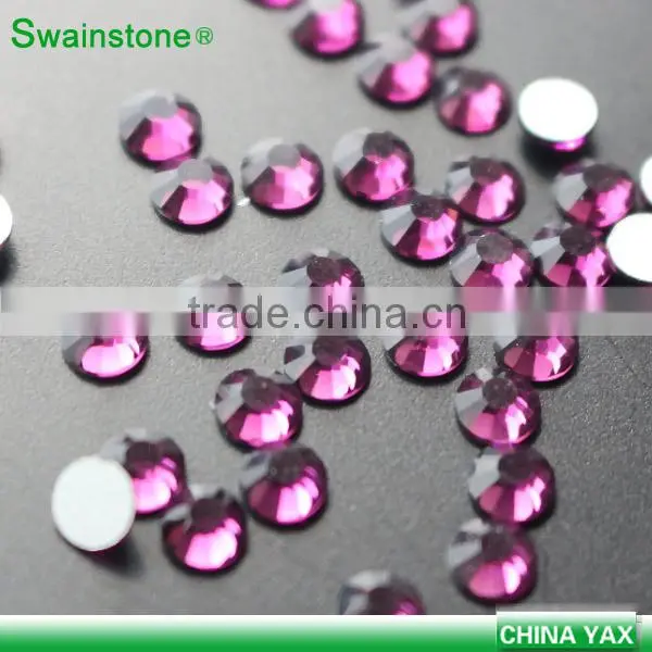 0305L Samples Free!!China Manufacturer 5mm 20SS 1440pcs Fuchsia Diamonds Flat Back Not Hot Fix Rhinestones for Nail Art photo-2