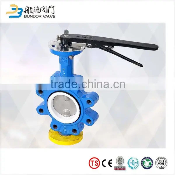 4 Inch Cast Iron Manual Double Stem Lug Butterfly Valve photo-2