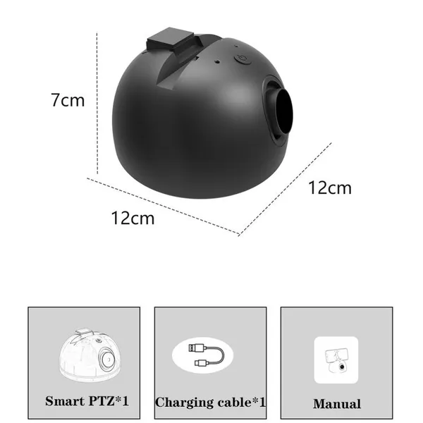 Wireless IP Camera Pan/Tilt Rotatable Smart Tracking Privacy Msk Cloud Storage Security Wifi IPC photo-3
