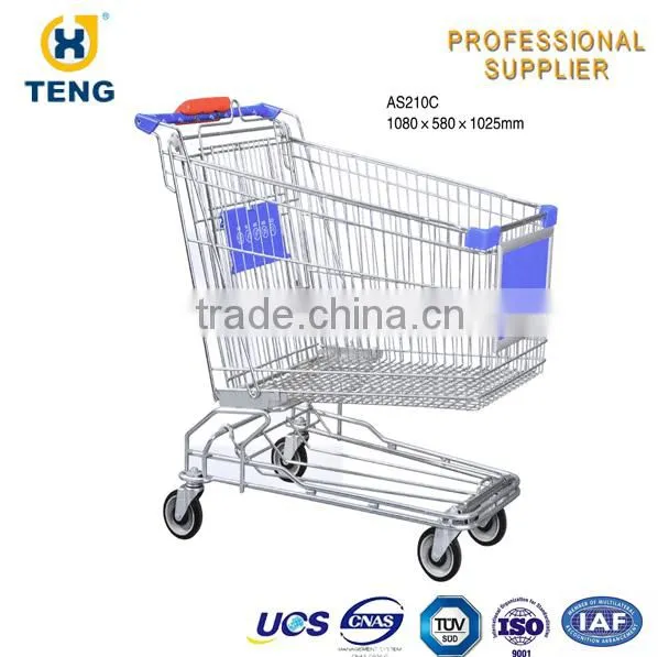 Asia Style Smart Classcial Steel Unfolding 60L Shopping Trolley photo-6
