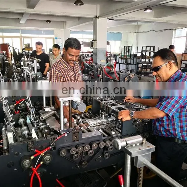 ZF80 Automatic Zigzag Eyeglass Paper Envelope Folding and Gluing Machine, M Fold Lens Bag Pasting Making Machine photo-4