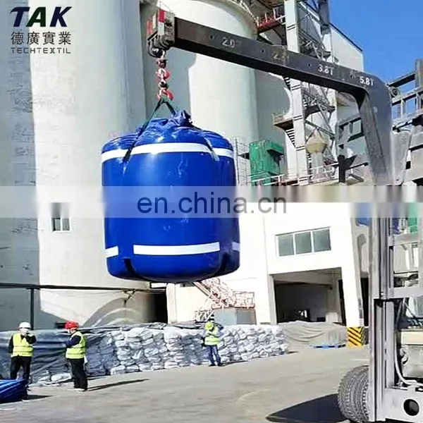 OEM 3 Ton Big 5 Tons Recycled UV Stable Big FIBC Bulk Bag Jumbo Transportation Storage Bag Pvc Ton Bag