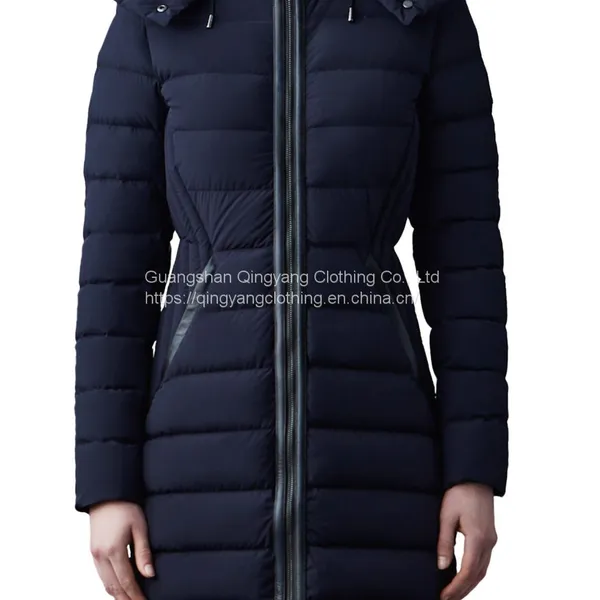 2023 NEW CUSTOM WOMEN BELTED WINTER PARKA OVERCOATS PLUS SIZE WOMEN DOWN PADDED PUFFER JACKETS