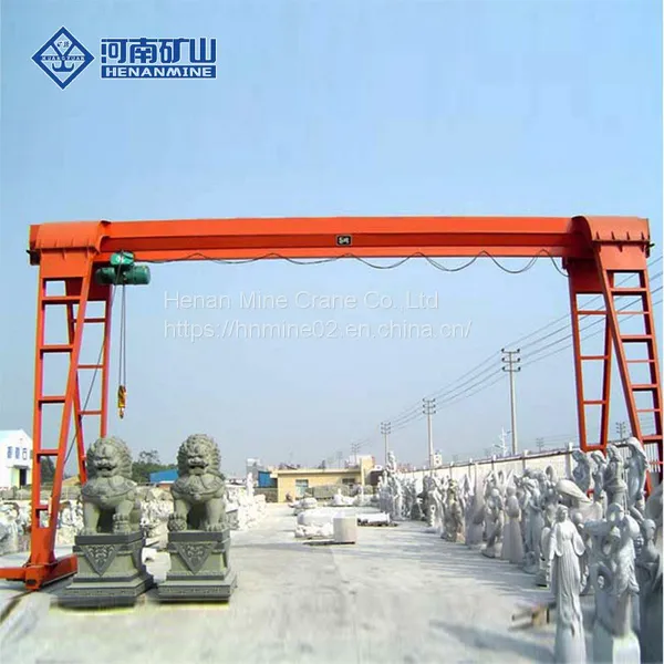 MH Single Girder Gantry Crane Hoist Trolley Boxed Type Squirrel Cage Reducer photo-2