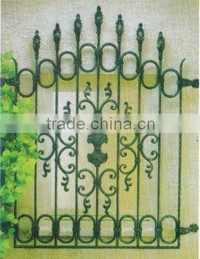 GYD-15WG143 Special and Anti-theft Wrought Iron Grill Gate Design