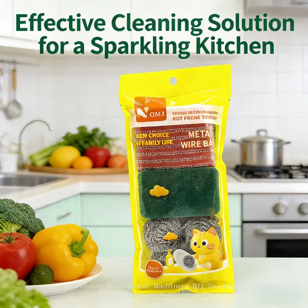 Supermarket Exclusive Kitchen Scourer Cleaning Ball Set Dish Wash Sponge Set