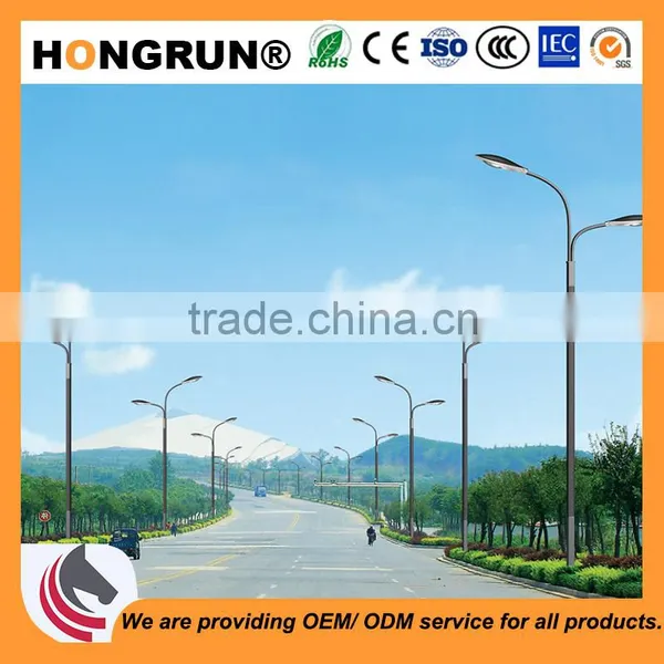 High-low Type Dual-arm Street Light Pole Used for Highway Lamp Poles