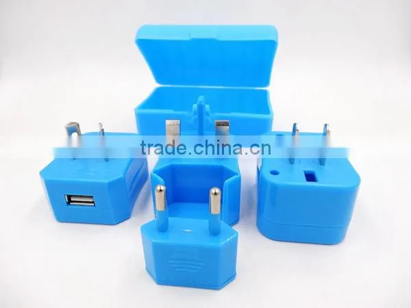 Fashional Cheapest 4 in 1 Plug Travel Adapter/Universal Travel Plug Adapter/Worldwid Electrical USB Charger Adapter