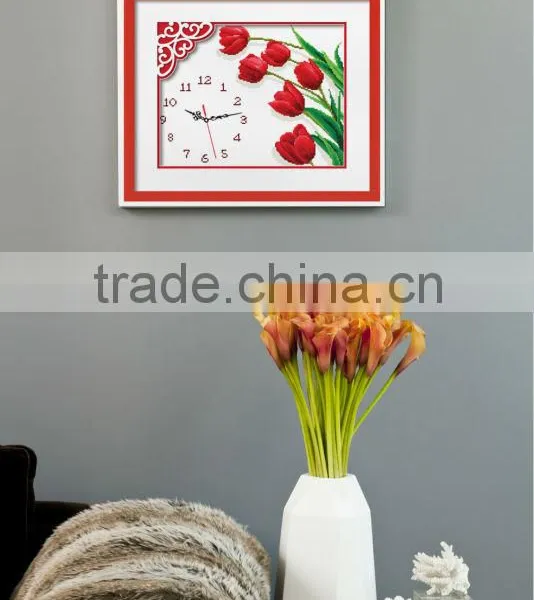 2014 DIY Handcraft Clock Cross Stitch photo-2
