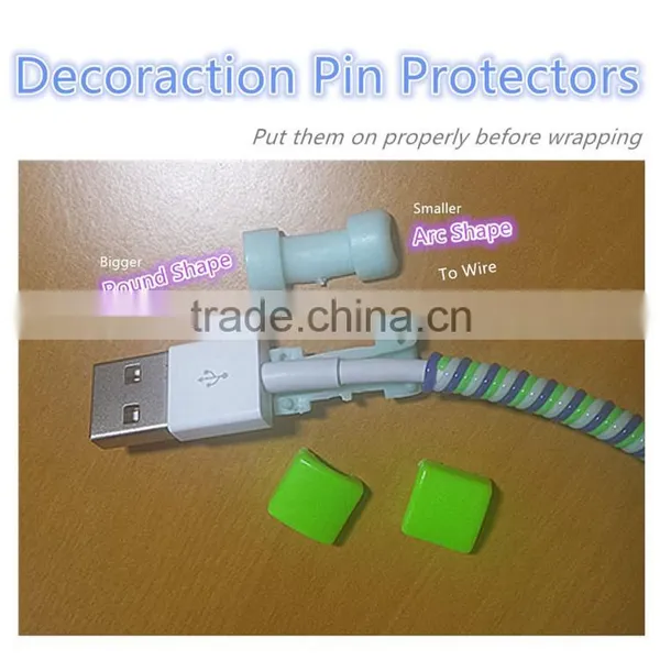 DIY Carton Spiral Protector USB Multi Charger Data USB Cable for IOS photo-2