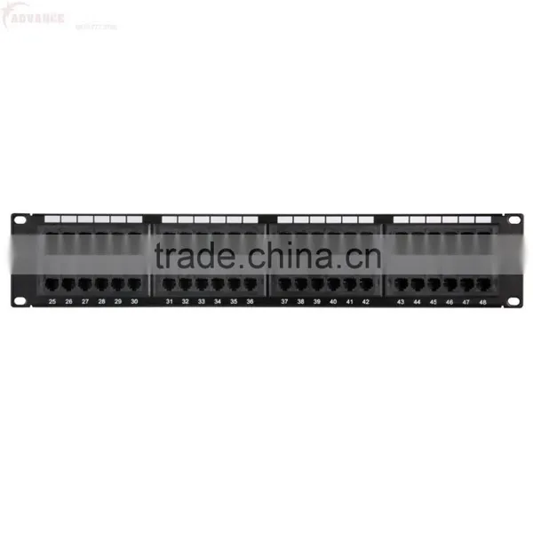 19" Fiber Optic Patch Panel UTP 24 Port RJ45 Cat6 Patch Panel photo-2