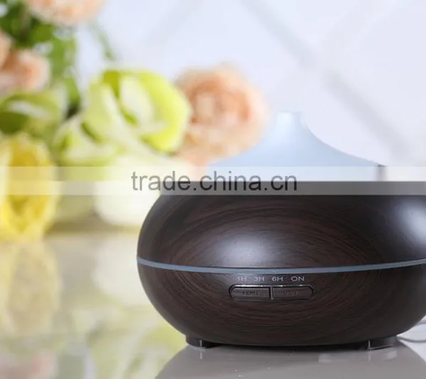 300ml Aroma Essential Oil Diffuser, Amazon Wood Grain Ultrasonic Cool Mist Humidifier With Color LED Lights Timer photo-4