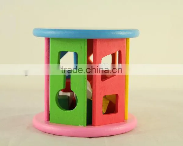 Intelligence Shape Wheel Wooden Block Toy photo-2