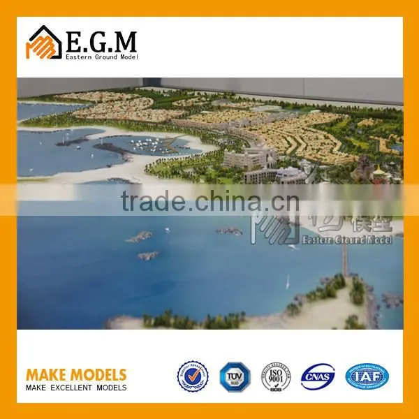 Architectural Model of Villas on the Bay for Sale