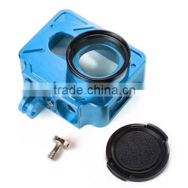 CNC Aluminum Xiaoyi Camera Frame Protective Shell Case With Mount& Lens Cover for XIAOMI Yi Sports Camera photo-2