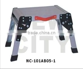 American Supermarkets Hot Sale Adjustable Aluminium Platform Ladder