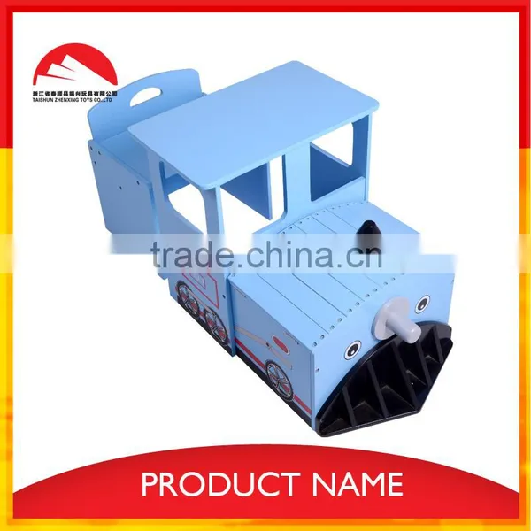 Train Design Wooden Kids Table and Chair Set photo-3