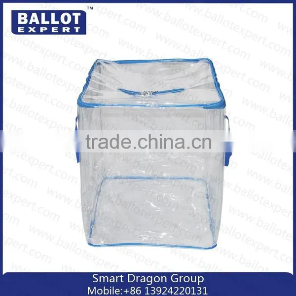 Custom Made Plastic Storage Boxes/ Clear Pvc Ballot Box photo-5