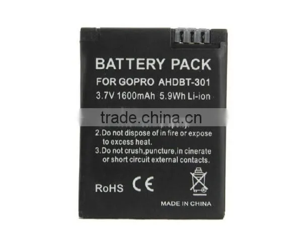 Battery for Gopro Hero 3+/3, 1600mAh, Gopros Accessories GP174 photo-3