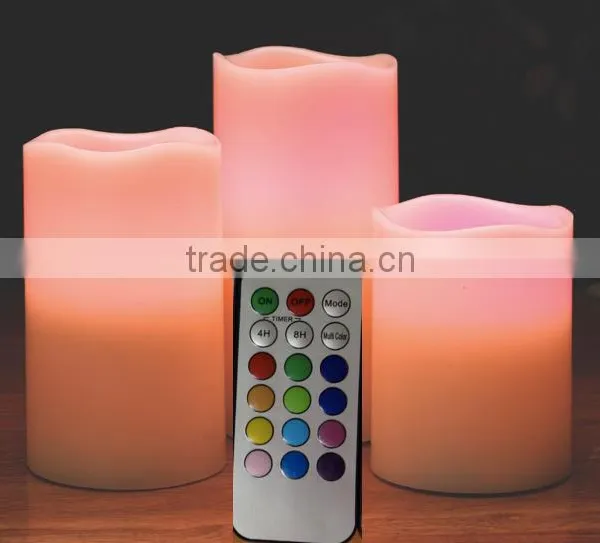 Set of 3 LED Candles With Remote Control photo-2