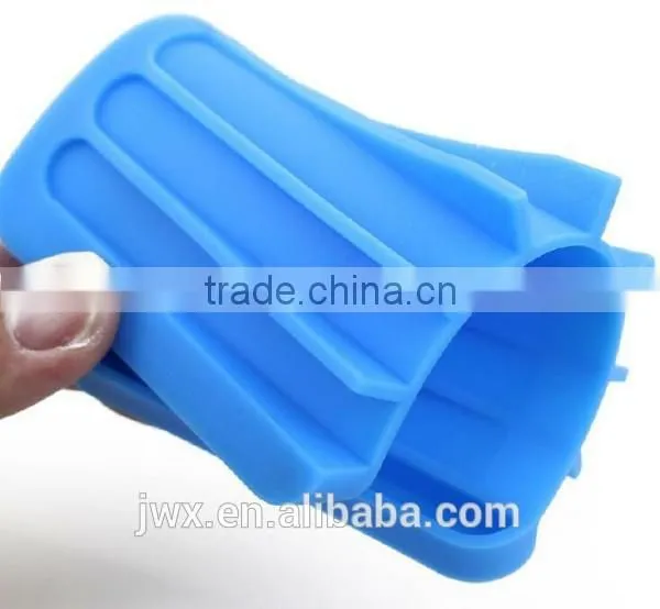 Blue Silicone Soap Support Restroom Hands Washing Tool photo-4
