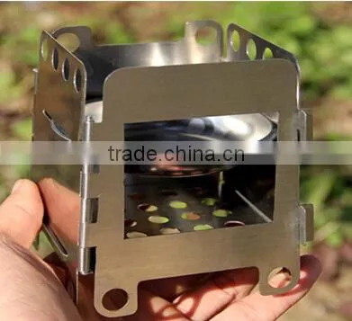 2015 New Arrived Pocket Stainless Steel Wood Camping Stove photo-2