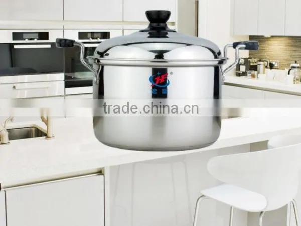 Large Size Home Utensils Stainless Steel Camping Cooking Pot in China photo-2