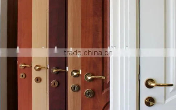 Raised Moulding Interior Solid Core Panel Wooden Door photo-6