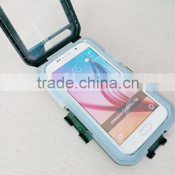 2015 New Touch Screen IPX8 8M Waterproof Smartphone Bicycle Motor Golf Holder Diving Protective Cover Bag for Samsung Galaxy S6 Quality Choice photo-2