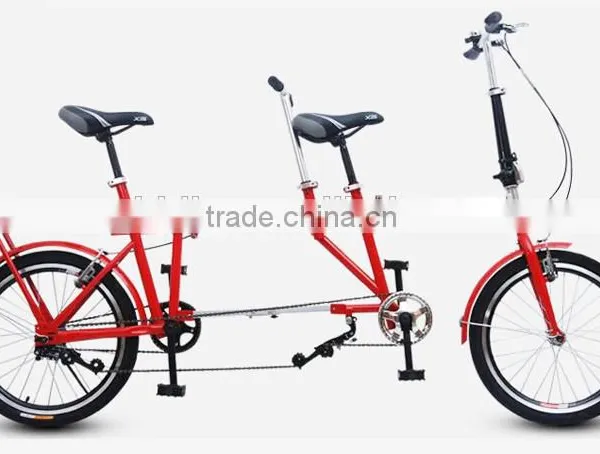 20 Inch Folding Tandem Bike / Single Speed Tandem Bicycle photo-5