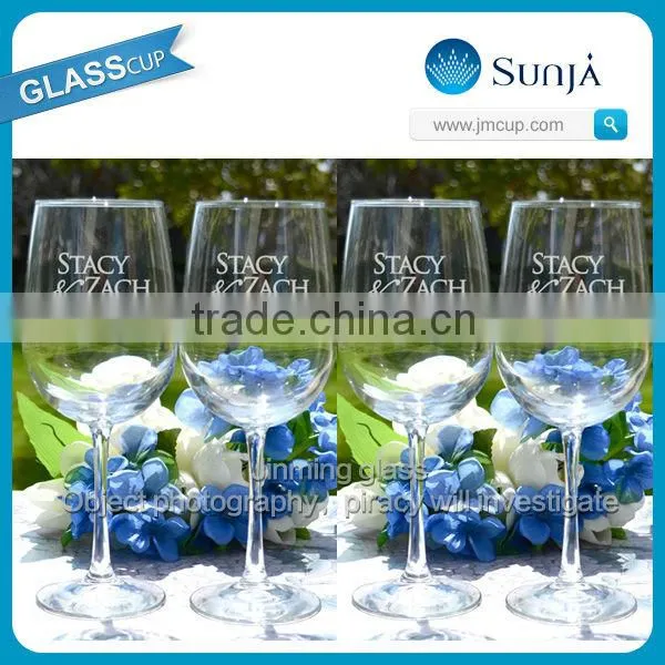 Drinking blown glas classic and popular glass stemware white wine goblet glass stemware