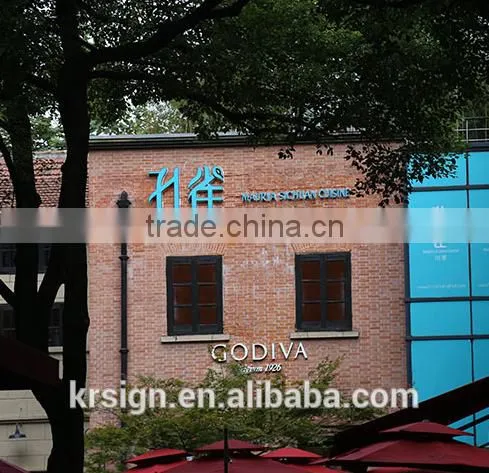 Grade Stainless Steel Luminous Characters / Luxury Brand Shop Door Head / Custom High Brightness Signs photo-3