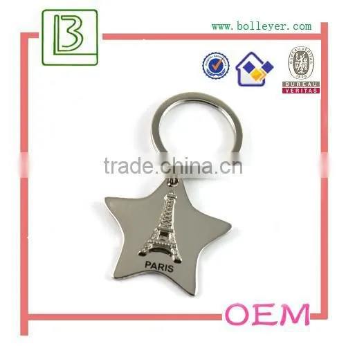 Heart Shape Eiffel Tower Metal Keychain photo-6