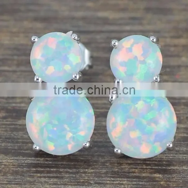 Latest Design Opal 925 Sterling Silver Fashion Earring 2015 photo-2