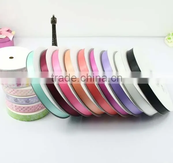Wholesale 1/2 Inch 13mm Polyester Double Sided Satin Ribbon photo-4