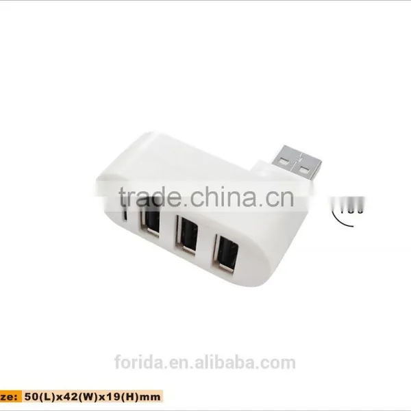 180 Degree Turnable Mini COMBO Usb Hub 2.0 Card Reader photo-3
