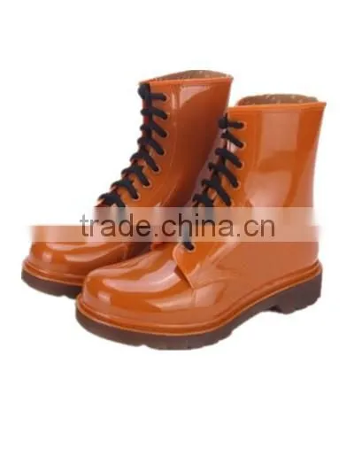 Women Fashion Ankle Pvc Rain Boots photo-3