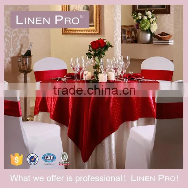 LinenPro Cocktail Table Cloth With Fringe, Beer Pong Table Cloth photo-5