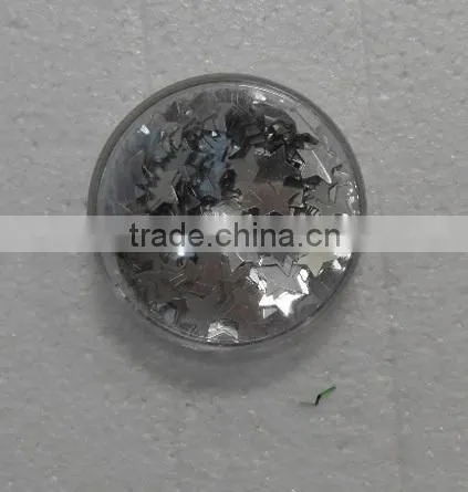 HOT SALE Silver Foil PVC Christmas Star Table Confetti