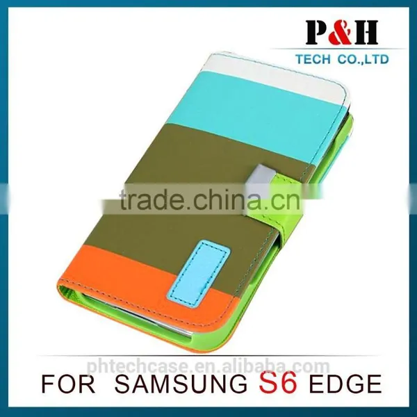 High Qulity With Cheap Price Eco-friendly Leather Case for Samsung Galaxy s6 Leather Case photo-4