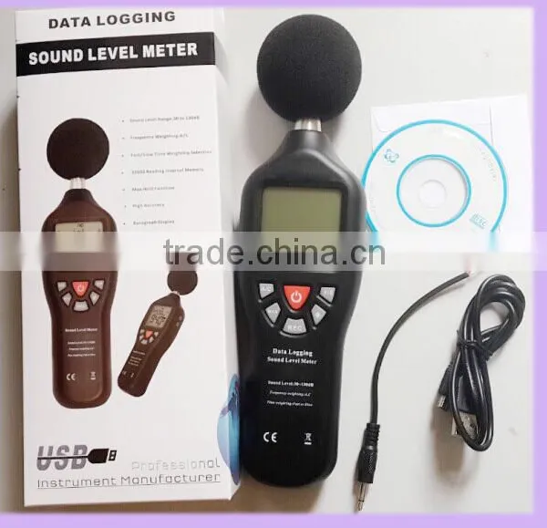CE Approved Factory 30 to 130dB Sound Meters / Noise Meters / Sound Level Datalogger With Accuracy 1.5dB photo-5