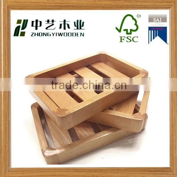 Antique custom new natural wooden soap dish bathroom soap holder