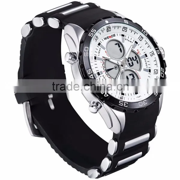 WEIDE New Waterproof Military Watch Fashion Watch Company Rubber Bracet Diver Waterproof LCD Silicone Watch Manufacture photo-4