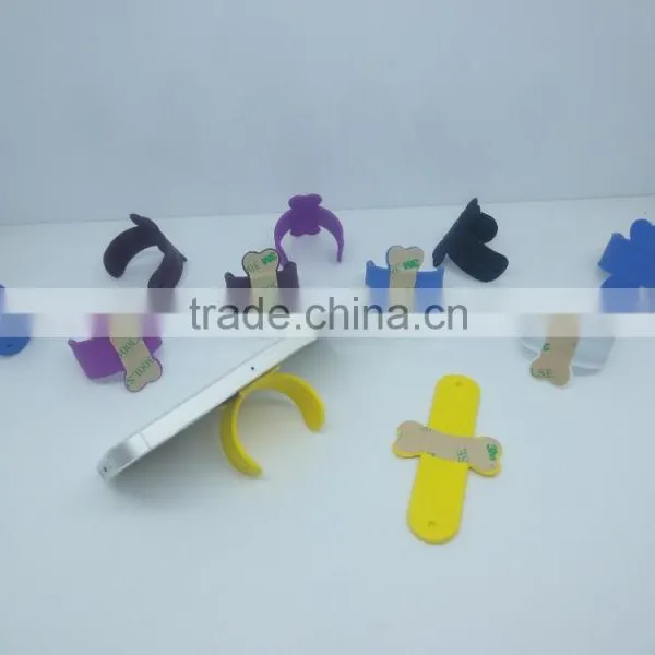 Durable 3M Sticker One Touch Silicone Mobile Stand photo-2