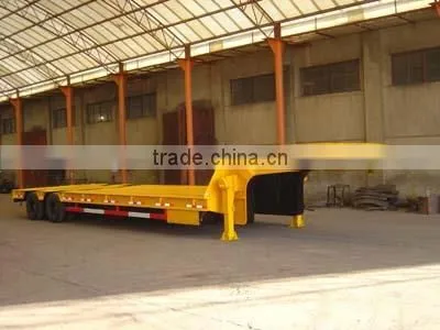 Best Selling Transportion Heavy Machinery 60T-120T Low Bed Semi Trailer photo-2
