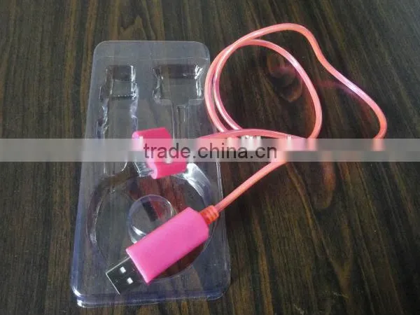 USB EL Wire for Computer-mobile Charging and Data Transmission Language Option French photo-3