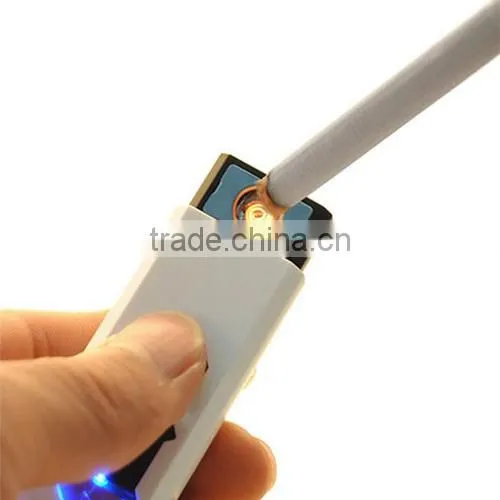 Portable Electronic USB Rechargeable Lighter Flameless Superman Cigar Cigarette Lighter Silent Windproof No Gas Gadget Case photo-2